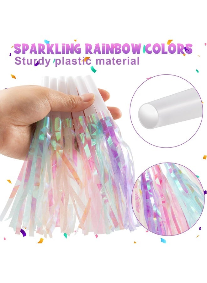 24 PCS Fringe Party Blowers, Noise Makers Glitter Metallic Fringed Party Horns, Colorful Noisemakers Blow Horns Party Whistles for Graduations, Weddings, Birthdays, Family Gatherings, New Years Events (Colorful) - Image 3